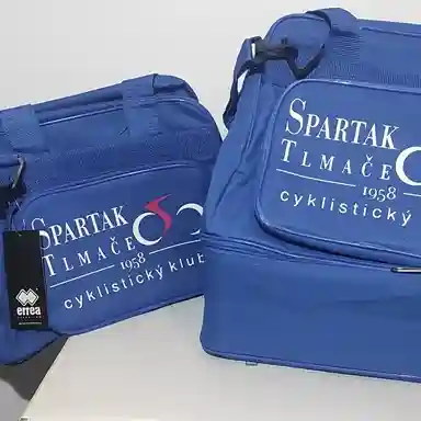 Športové tašky s potlačou pre cyklistický klub Spartak Tlmače